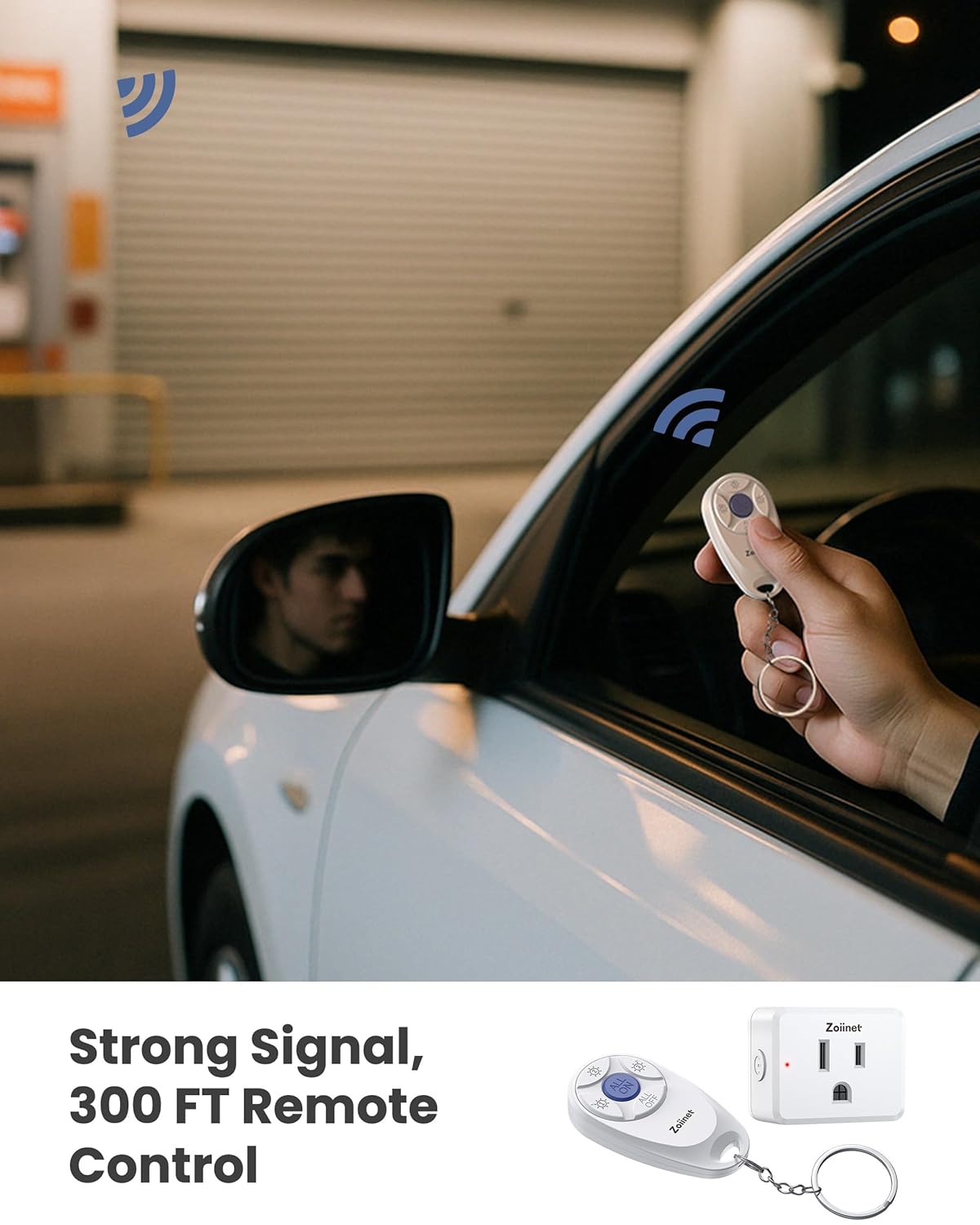 Mini 3-Gang Remote Control Outlet Plug Switches, Mini Key Design, Expandable Wireless Light Switches, No Wiring No WiFi, 300 ft, 15A/1500W, for Household Appliances(3 Pack)