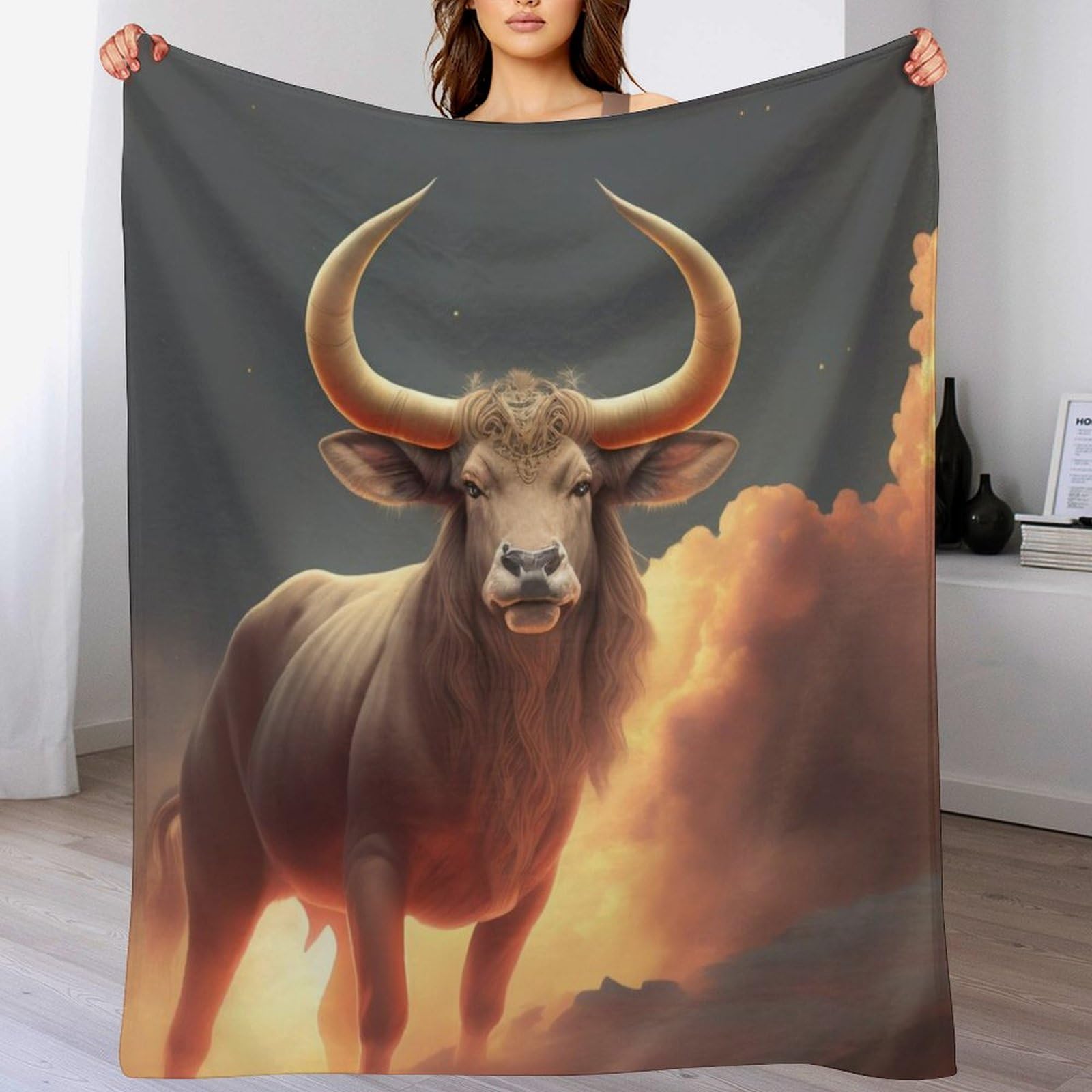 Manta de franela de vaca 150x200 cm suave para cuatro estaciones