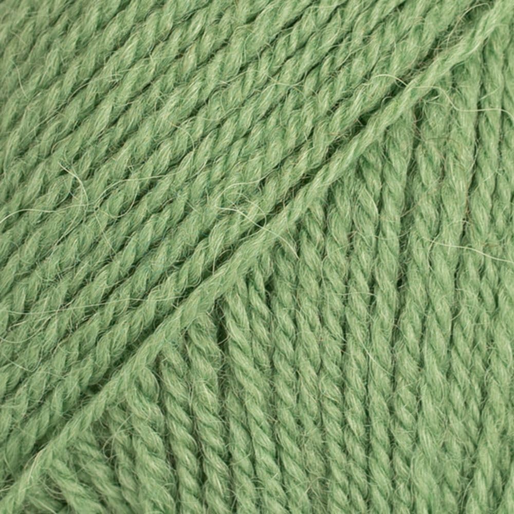 DROPS Flora 15 UNI Green 4 ply Alpaca and Wool Knitting and Crochet Yarn — image 1