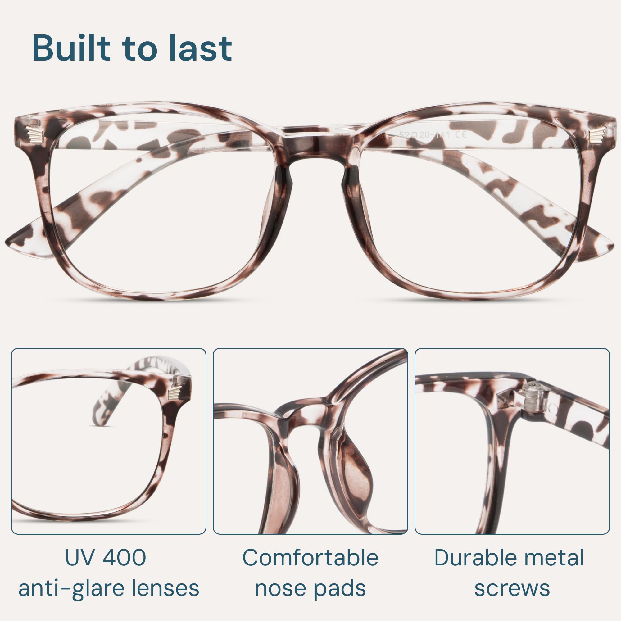 Gaoye Lentes de bloqueo de luz azul, anteojos falsos cuadrados de moda, antirrayos UV, lentes para juegos de computadora, bloqueadores azules para mujeres/hombres