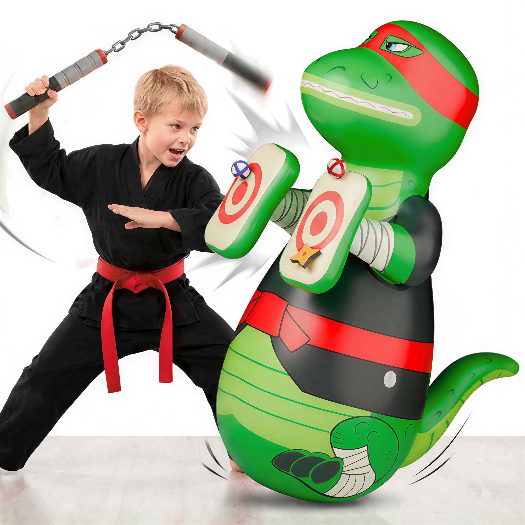 Photo 1 of iPlay, iLearn Inflatable Punching Bag for Kids, Toddler 49" Blow up Boxing Bop Bag Toys, Training Bopper W/Ball Toss Game, Indoor Outdoor Fun Sports Activity, Birthday Gift 3 4 5 6 7 8-12 Yr Child Boy