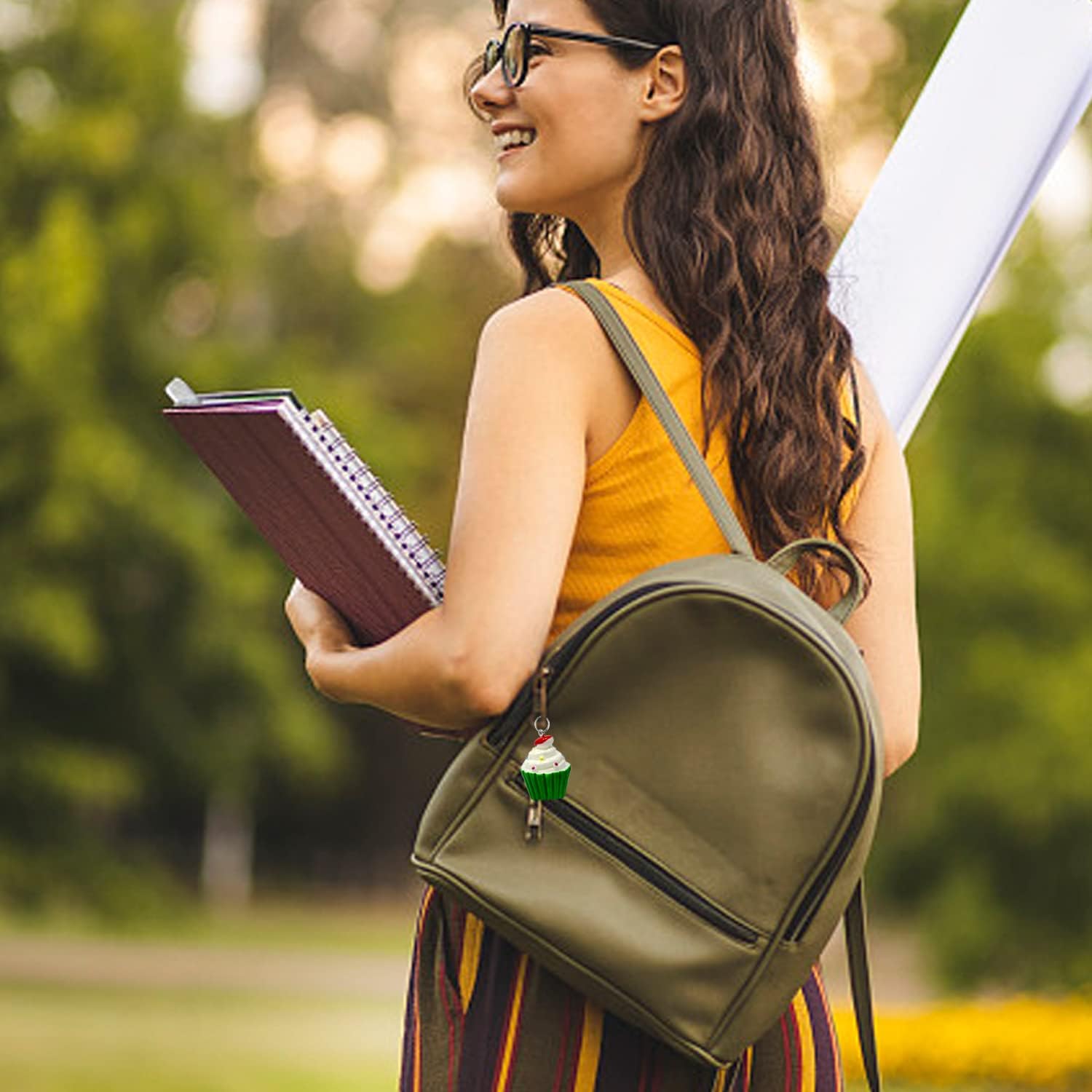 Honbay 24PCS Resin Cupcake Charms Pendant Lovely Food Dessert Pendants Hanging Ornaments for Earrings Bracelet Necklace Jewelry Making (6 Color) - Image 6