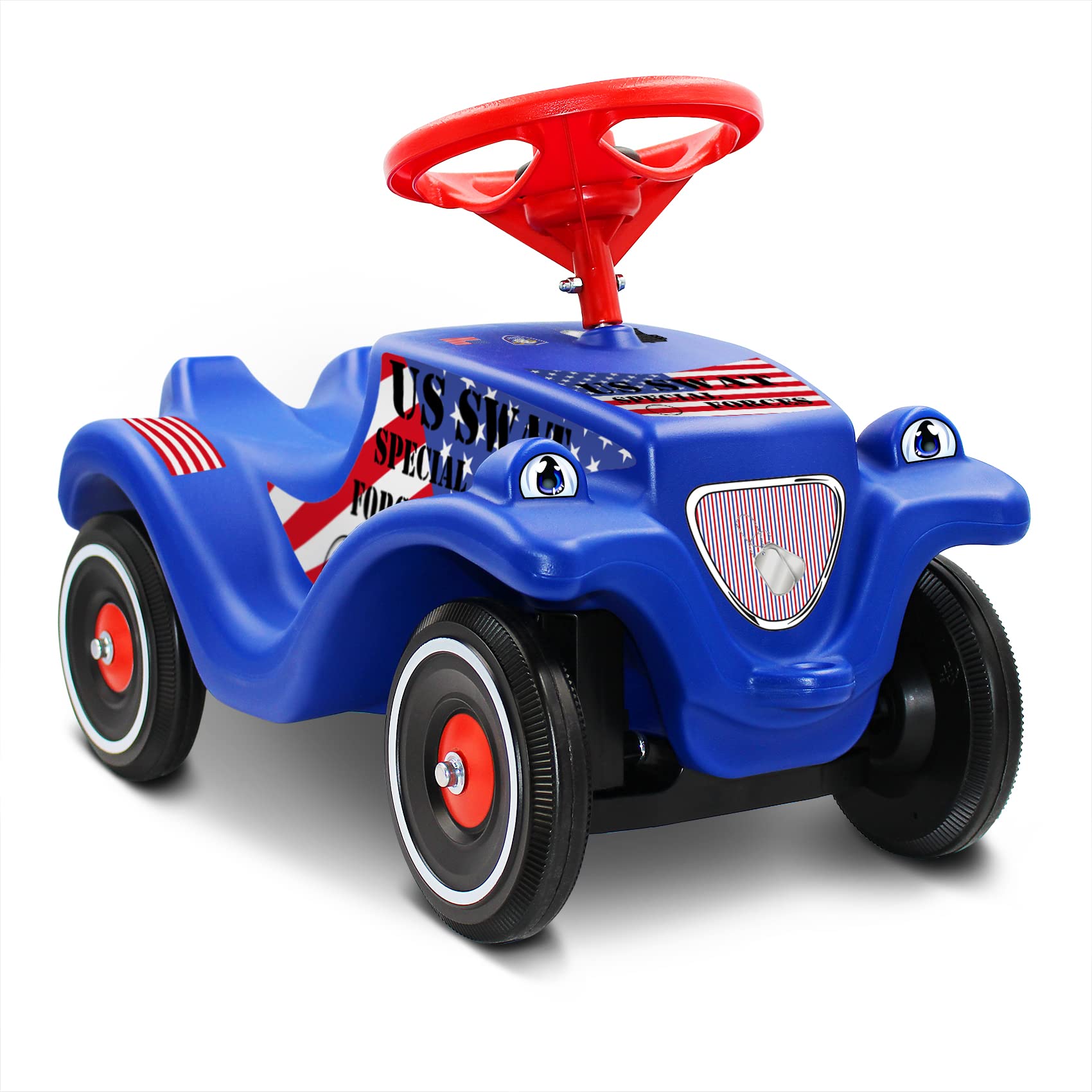 Finest Folia Sticker Set Compatible with Big Bobby Car Classic Sticker for Children's Vehicle Slide Car Toy Car Design Film for Girls Boys R194 (08 US Swat)