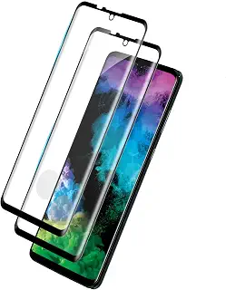 ｋａｗａｙｌＪＰ【2枚セット】 AQUOS zero2 用 ガラスフィルム SH-01M SHV47 用 保護フィルム aquos zero2 強化ガラス フィルム 全面保護 ブラック 撥水撥油 指紋防止 貼り付け簡単（黒縁）