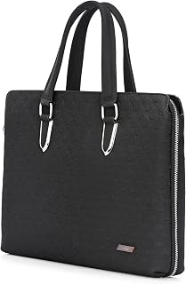 Legwork Vortex X Slim Executive Briefcase Bag – 3-Way Organizational Design with Vegan Leather, Navy Lining & 15.6" Laptop... Price In India