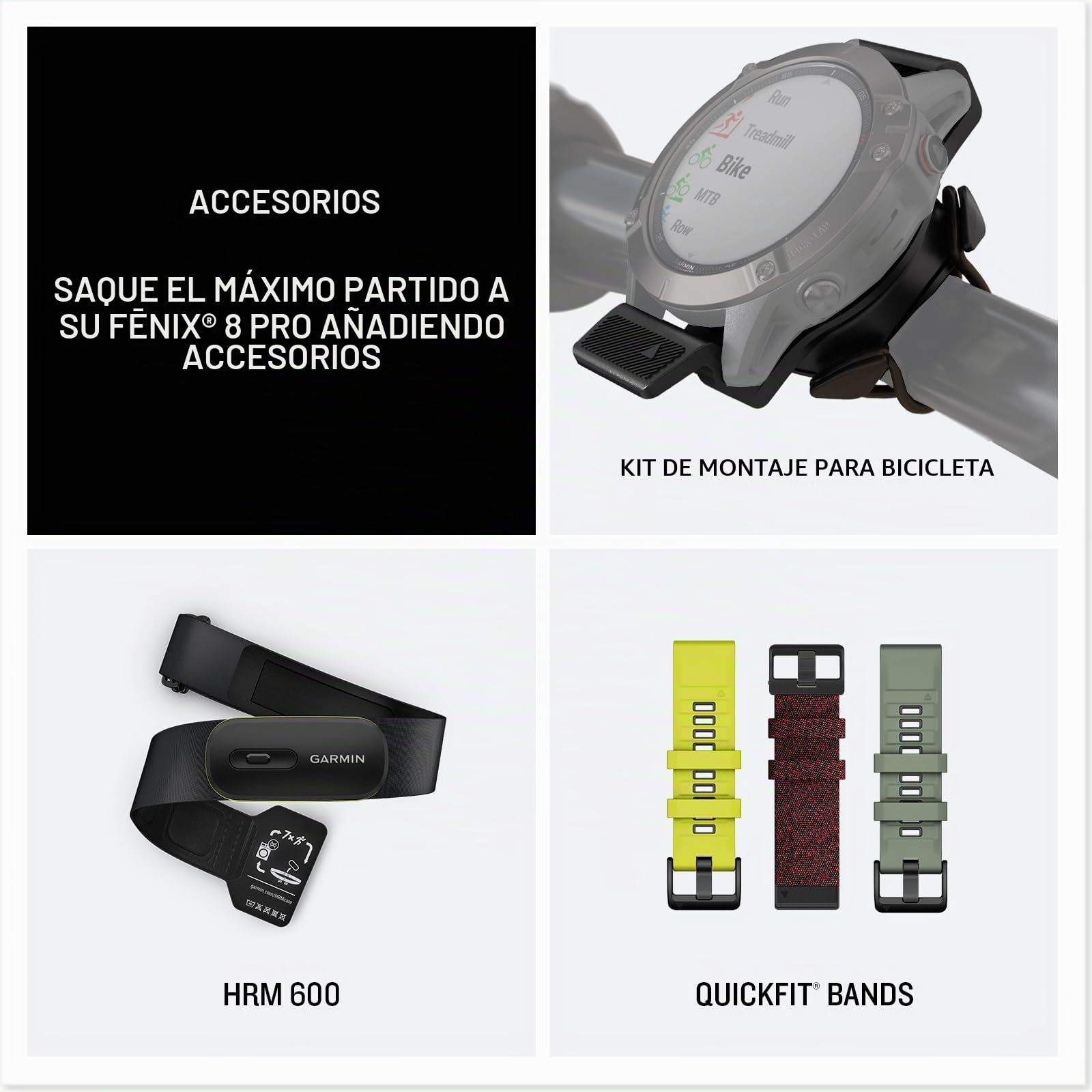 Garmin fēnix 8 Pro, 51 mm, Pantalla AMOLED, Reloj Inteligente GPS multideportivo Conectado Premium, tecnología inReach, Zafiro, Titanio con Correa de Silicona Grafito/Negra | Lente de zafiro, bisel de titanio, GPS multideporte, mensajería bidireccional sa
