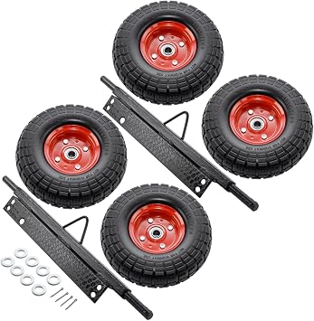 New Wheel Kit Replacement for Honda Generator EU3000is Solid Never Flat Tires All-Terrain