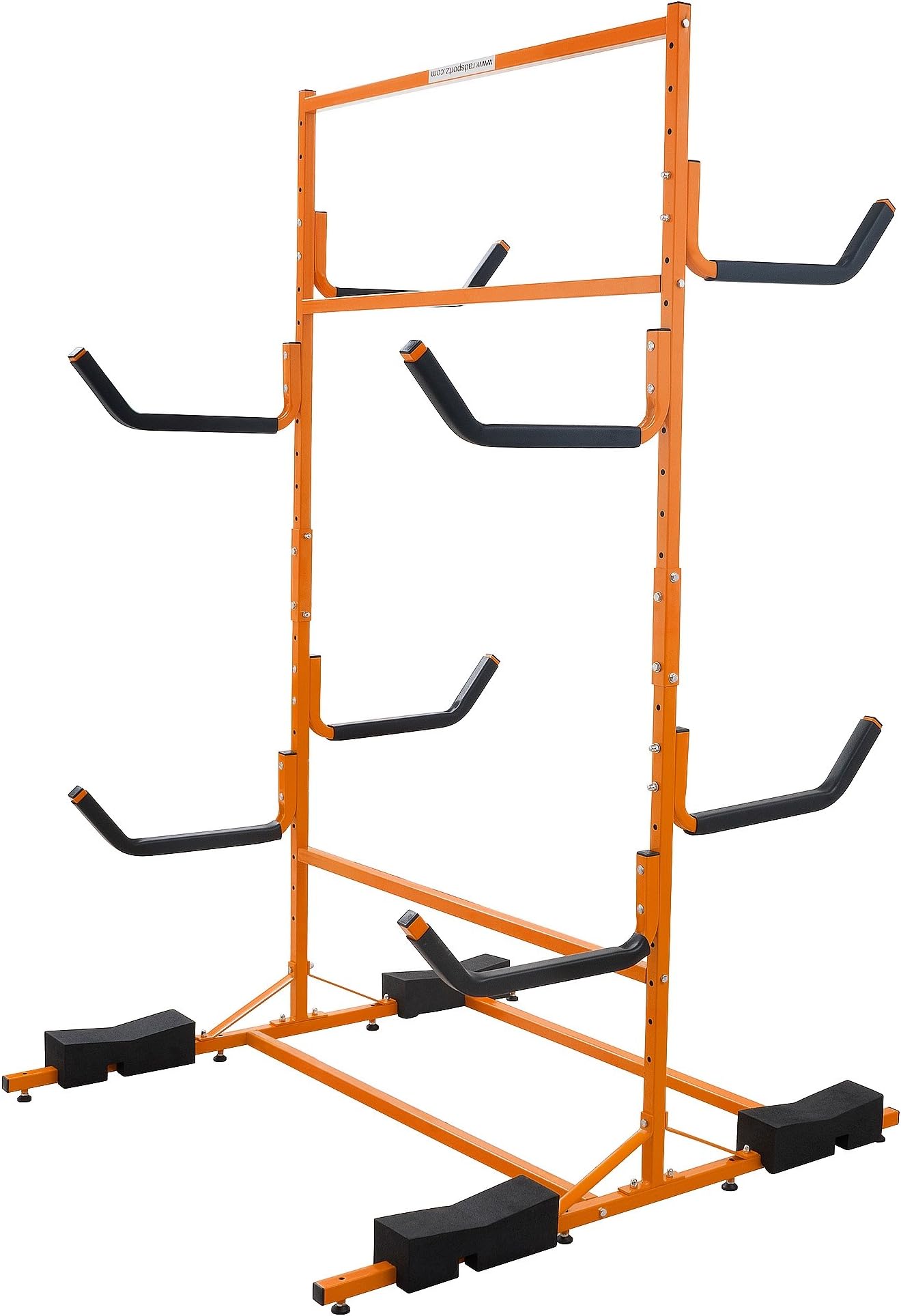 RAD Sportz Tall Stand Freestanding Heavy Duty Kayak Rack Two Kayak Storage Holds 6 Kayaks