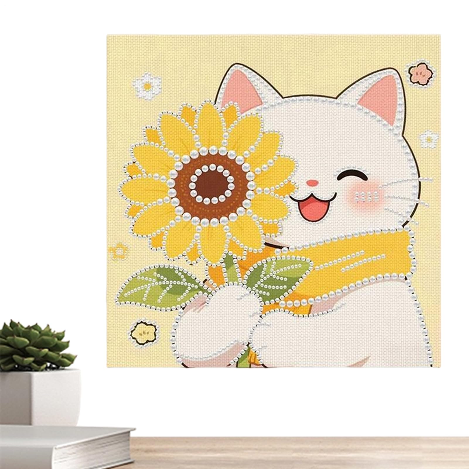 Kit de arte con perlas de 30x30 cm para relajarse en casa creando un cuadro adorable 8