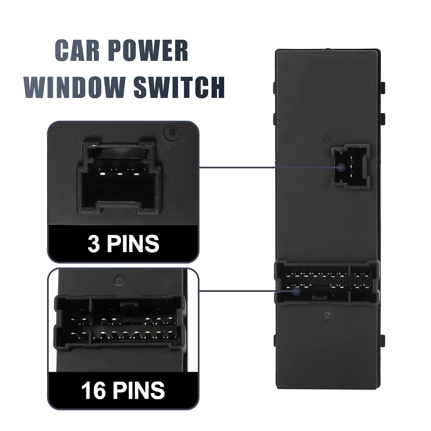 X AUTOHAUX Master Driver Side Power Window Switch 25401-3TA5A Replacement for Nissan Sentra Altima Rogue Leaf 2013-2018
