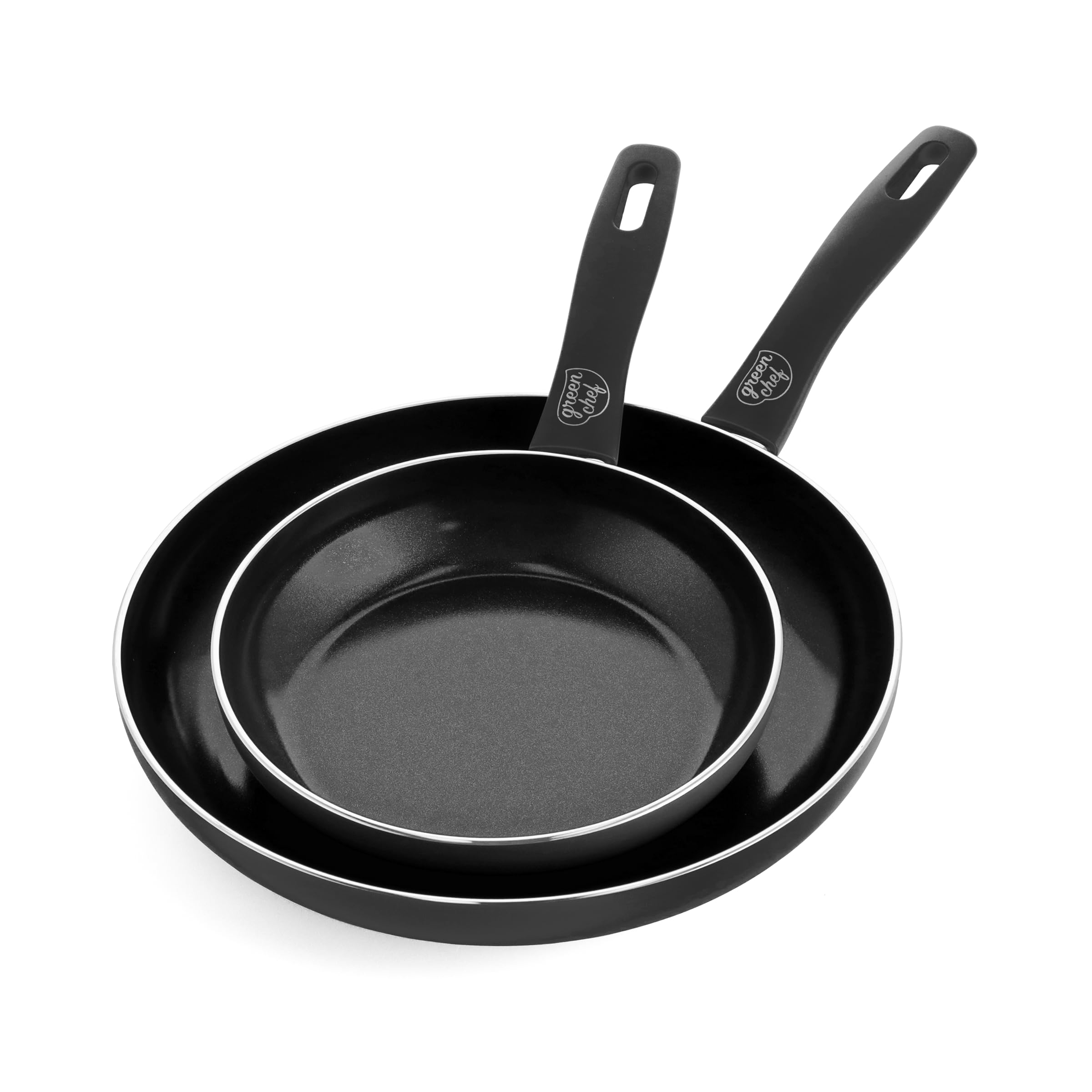 GreenChef Prime Set de poêles à frire, 2 pièces, 20 cm et 28 cm, Revêtement antiadhésif en céramique sans PFAS, Induction, Passe au four jusqu'à 160 °C, Compatible lave-vaisselle