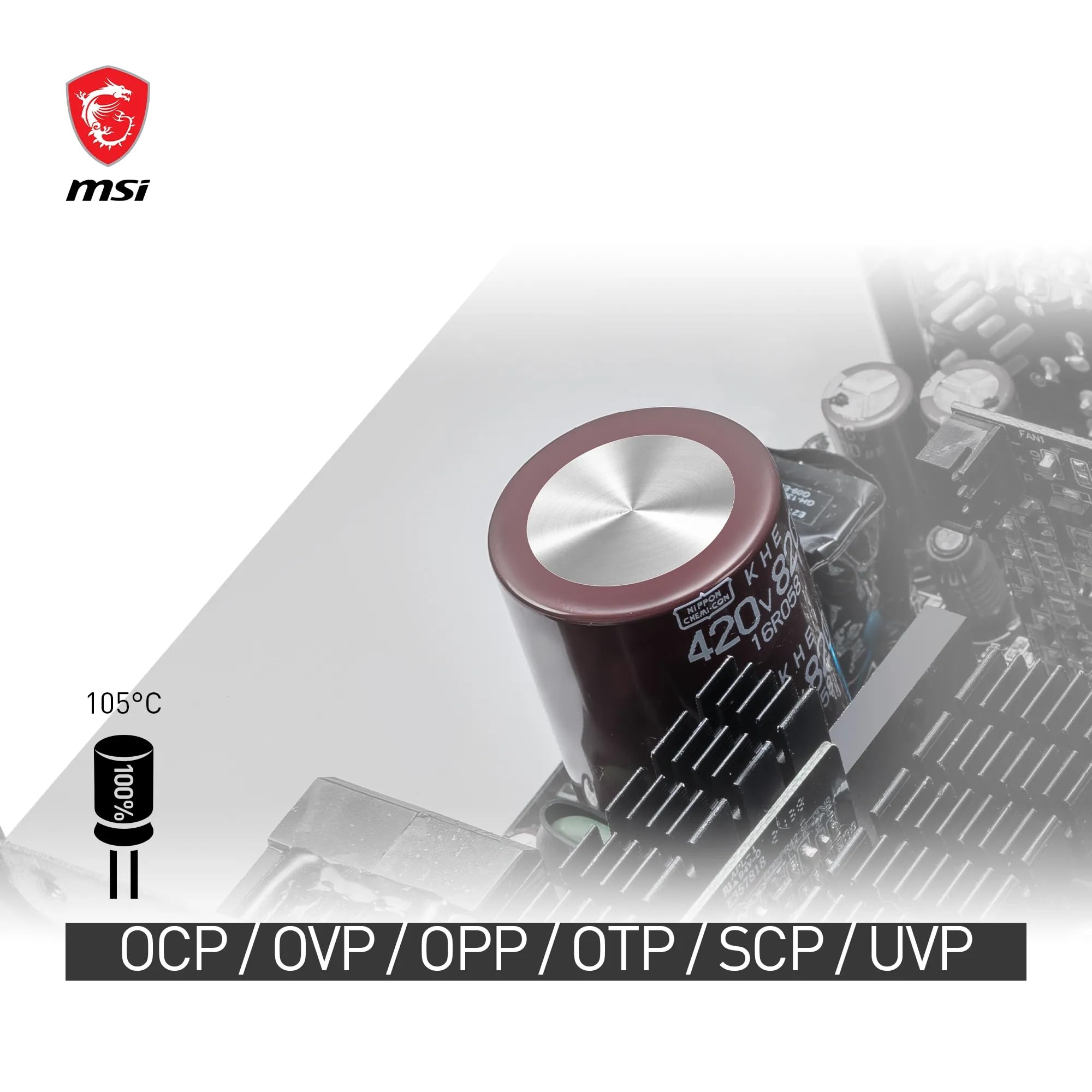 MSI PSU MPG A1000G PCIE5 1000W 80+ GOLD POWER SUPPLY : Amazon.com