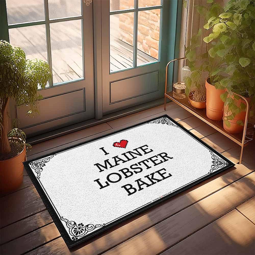 Felpudo antideslizante de 50x80 cm ideal para dar una bienvenida vintage con estilo I Love Maine