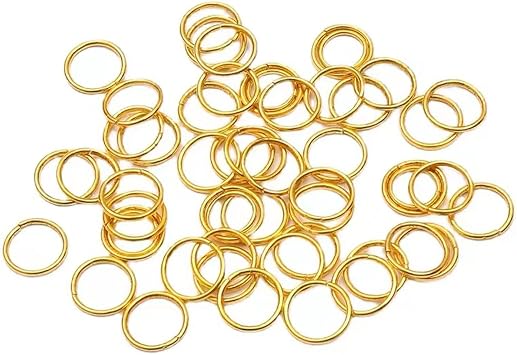 2300 Pcs Jump Rings for Jewelry Making Supplies Open Jump Ring DIY Jewelry Findings for Necklace and Jewelry Repair Gold