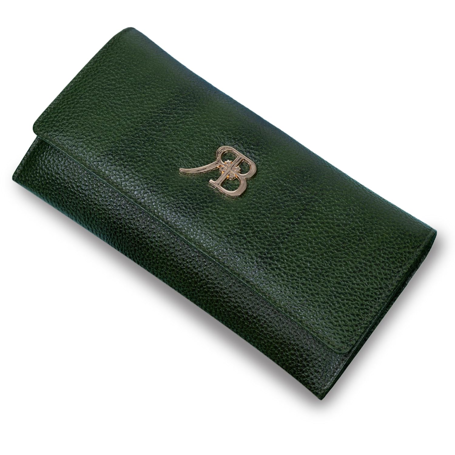 rich born ClassicFold Women’s Genuine Leather Long Wallet | Full Grain Ladies Clutch Wallet with Multiple Compartments, Card Holder, ID Slot, RFID Blocking & Secure Snap Button |Green-picture-37