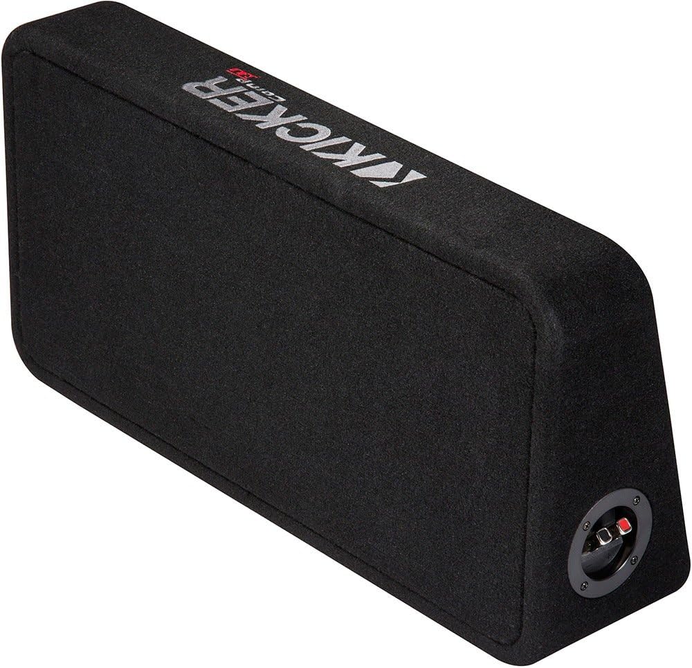 Kicker 1000W 12" 2-Ohm Slim Shallow Subwoofer Sealed Enclosure | 43TCWRT122