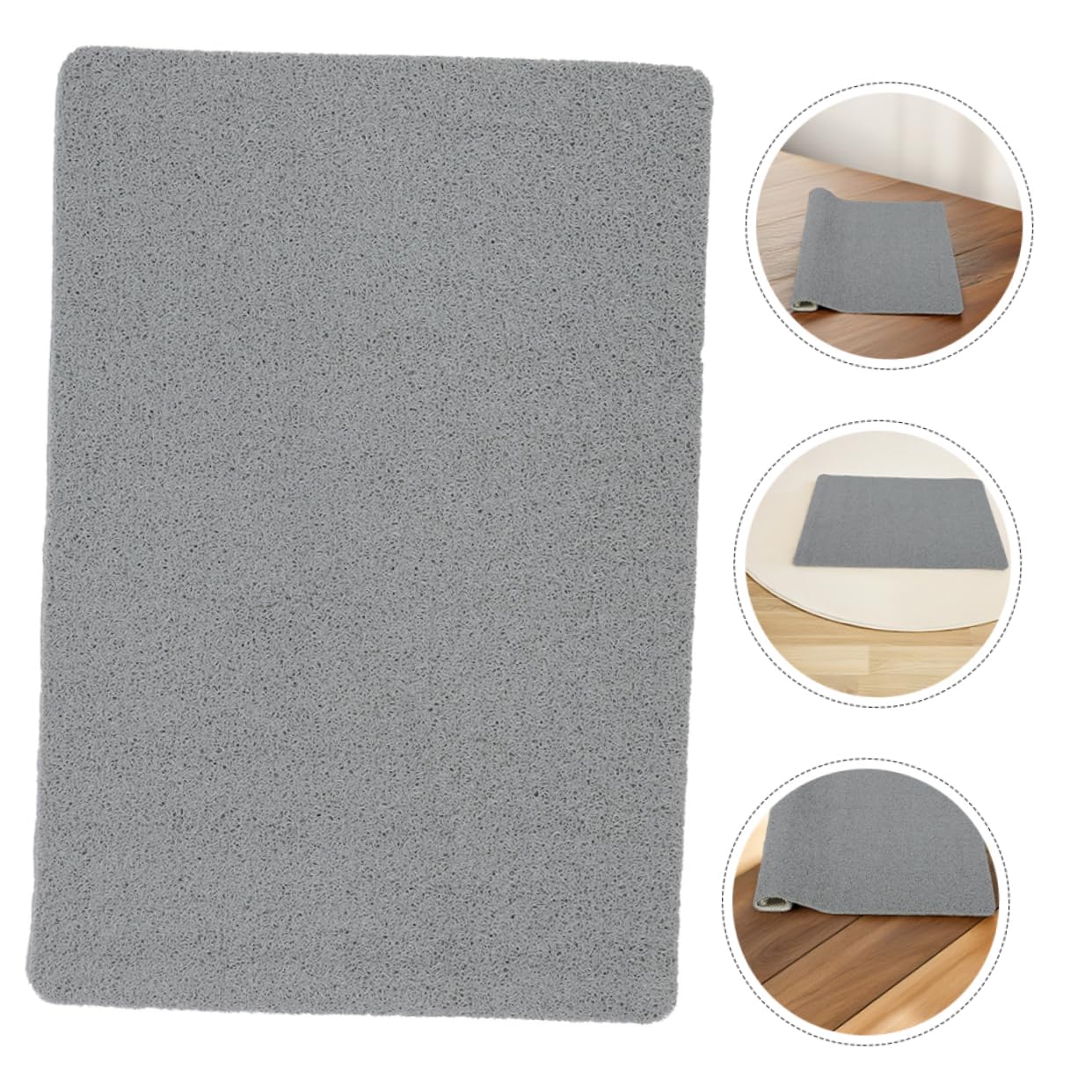 PRETYZOOM Alfombra de Baño Antideslizante para Ducha Secado Rápido de Natural para Bañera Inodoro para Baño Interior
