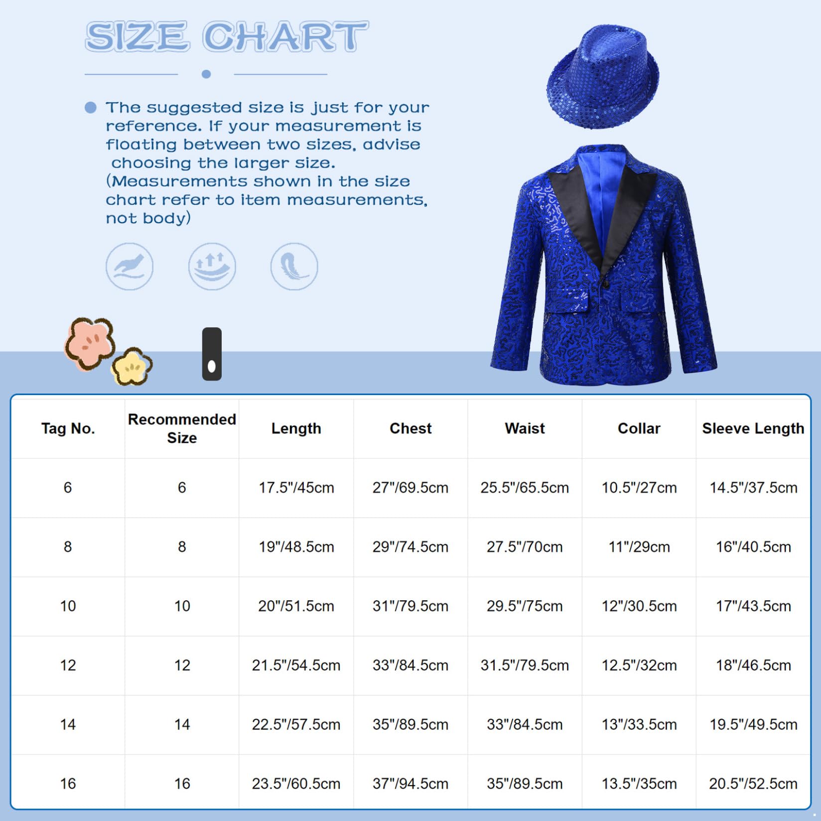 Runhomal - Chaqueta de lentejuelas para niño, manga larga y sombrero de baile moderno, Jazz Hip Hop Lentejuelas, traje de boda, cóctel ceremonia espectáculo