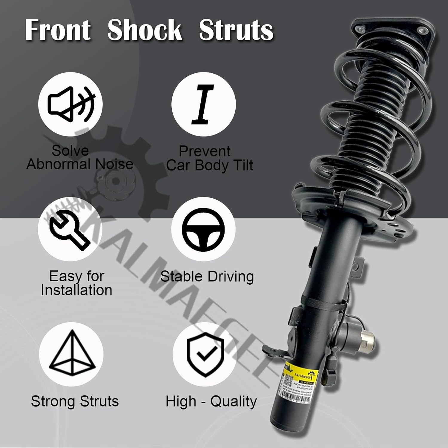 2PCS Front Shock Struts Assys w/Electronic, Front Left and Right Struts Compatible with Lincoln MKC 2015-2019