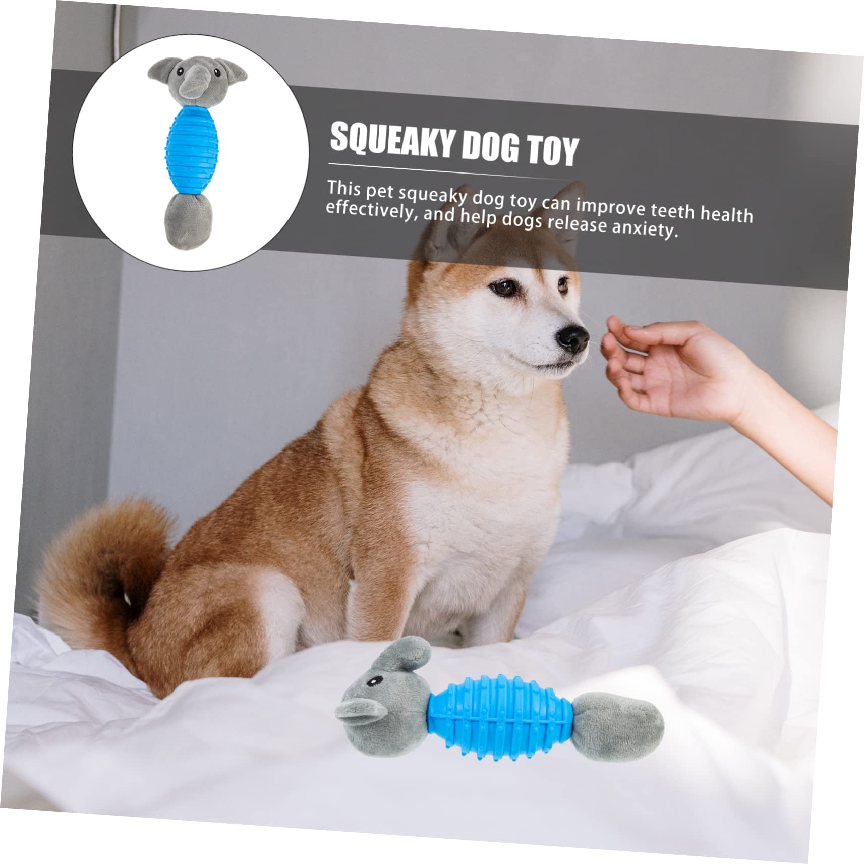 Sosoport 4 Juguetes Chirriantes Adorables para Perros Juguete Masticable para Cachorros Juguete Interactivo para Mascotas Juguete para Uso Doméstico.