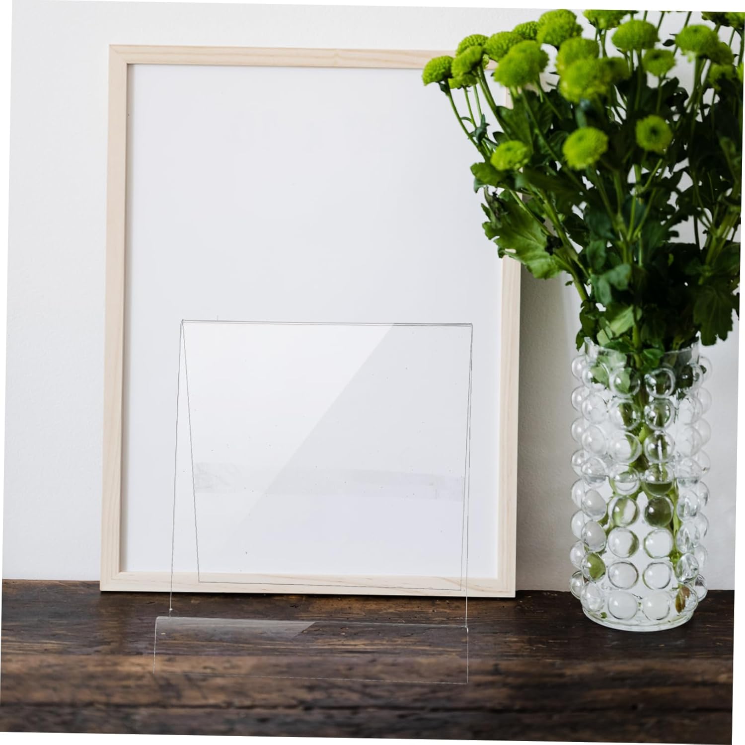 Mobestech Clear Acrylic Scarf Display Stand Scarf Holder Organizer for Women Lightweight for Storing and Showcasing Scarves Jewelry Accessories