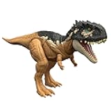 Mattel Jurassic World Dominion Roar Strikers Skorpiovenator Dinosaur Action Figure with Roaring Sound and Attack Action, Toy Gift Physical & Digital Play