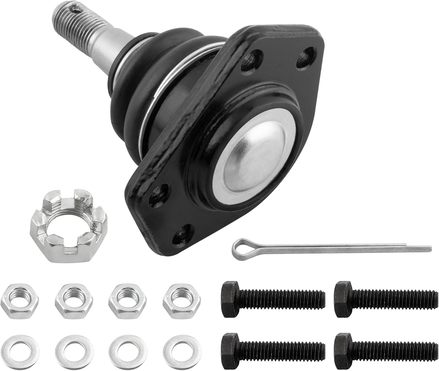 12Pc Steering Idler Arm + Inner Outer Tie Rod Ends + Adjusting Sleeve + Upper Lower Ball Joints Fit For Chevrolet Astro For GMC Safari 1990-2005 K6366T K6365T ES2019 ES2020 ES2004 K5208 K6141