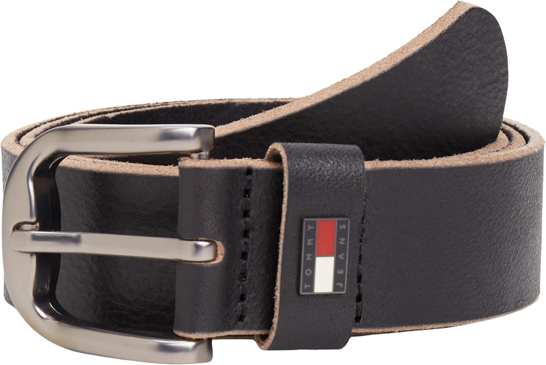 Tommy Jeans Men's TJM Otis Buckle 3.5 AM0AM14462 Other Belts, Black (Black), 100