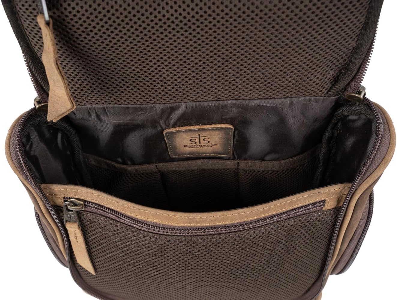 STS Ranchwear Western Bag Mens Foreman Shave Kit Brown STS34533