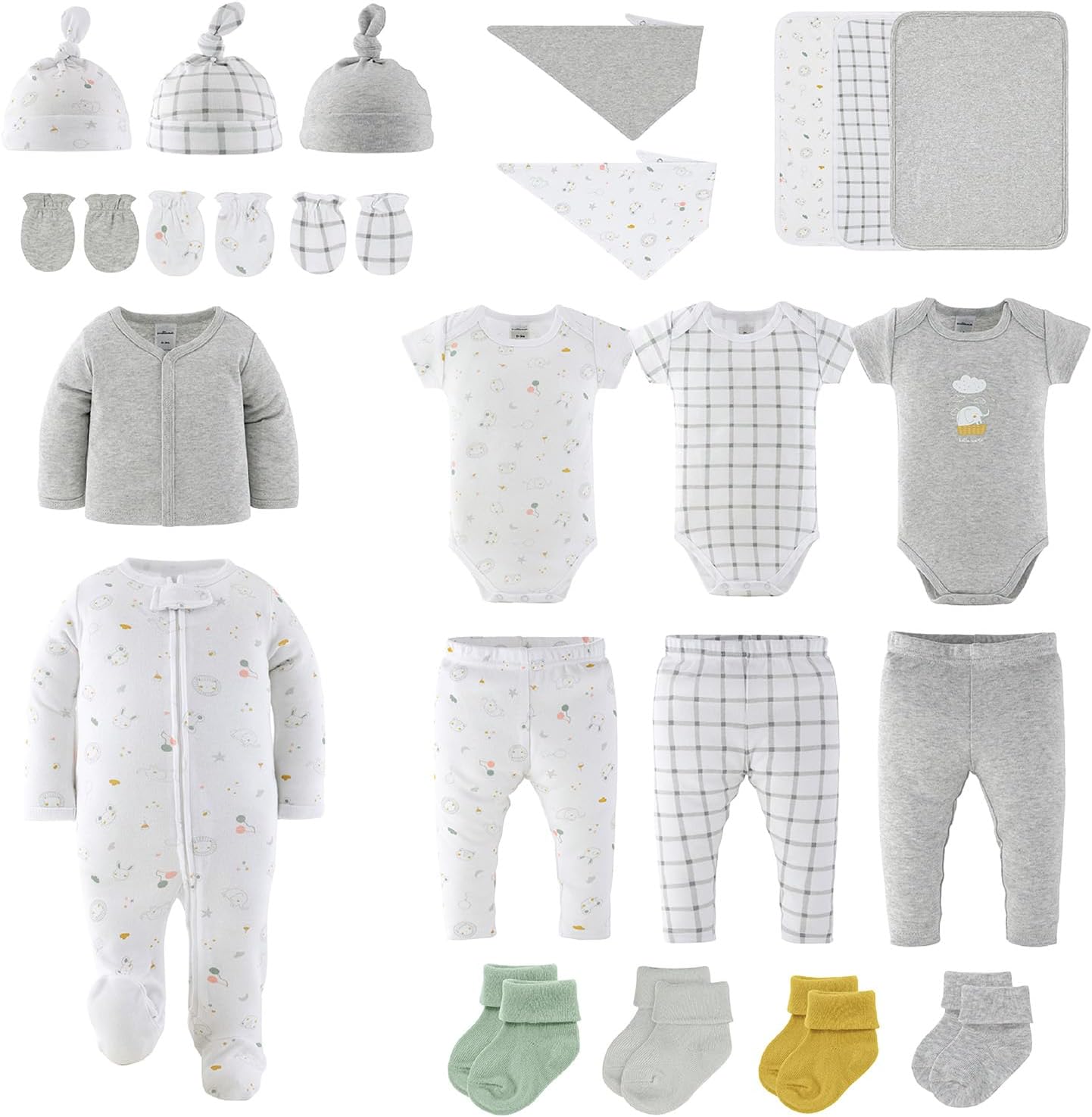 The Peanutshell 23pc Newborn Baby Clothes Girl Boy, 0-3 Months Baby Outfits