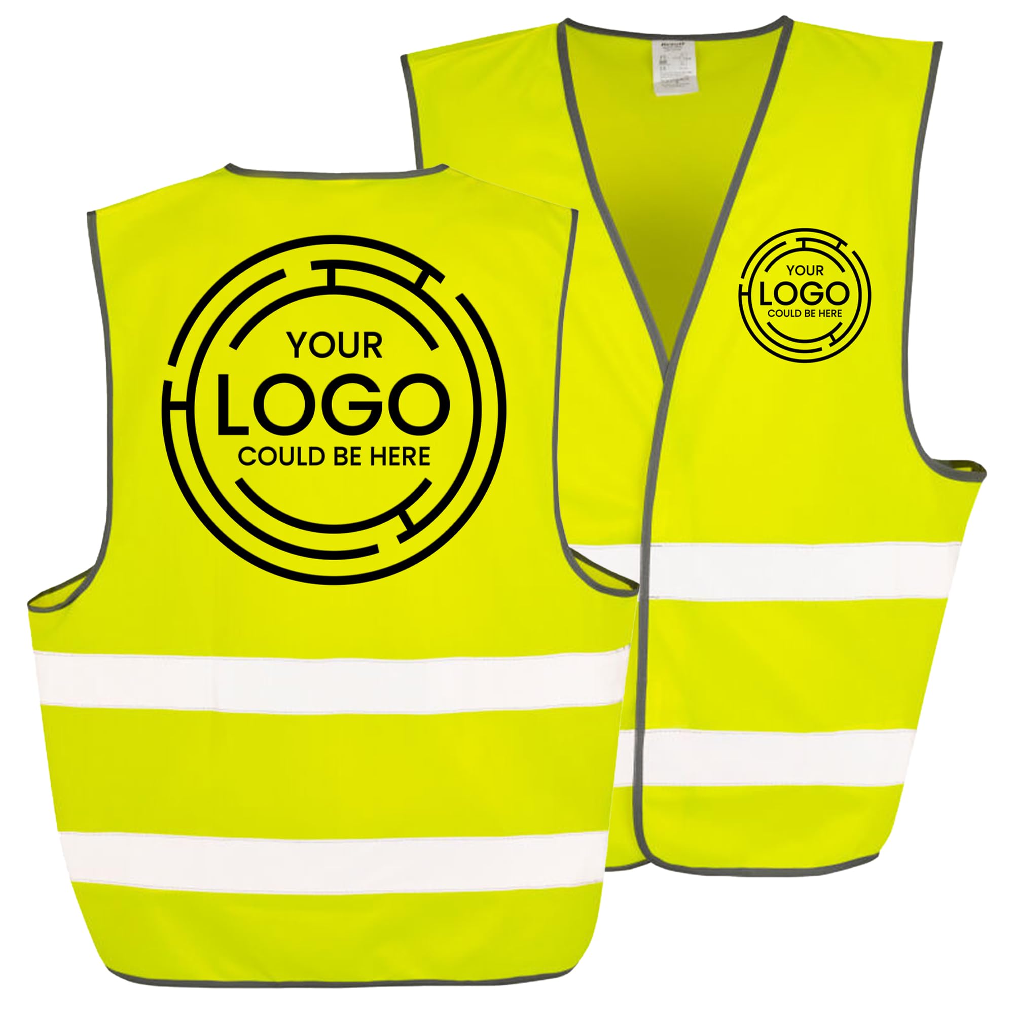 Custom Safety Vest, High Visibility Vest for Men, Construction Reflective Hi Vis Workwear
