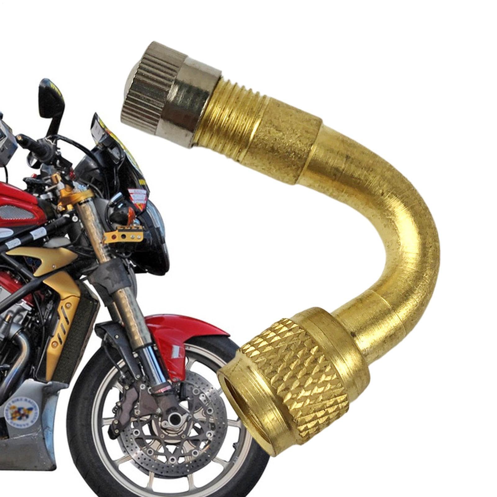 Adattatore per prolunga 'aria per pneumatici auto, prolunga universale per moto, con curva a 90 gradi, estensore per valvole di auto, camion, biciclette