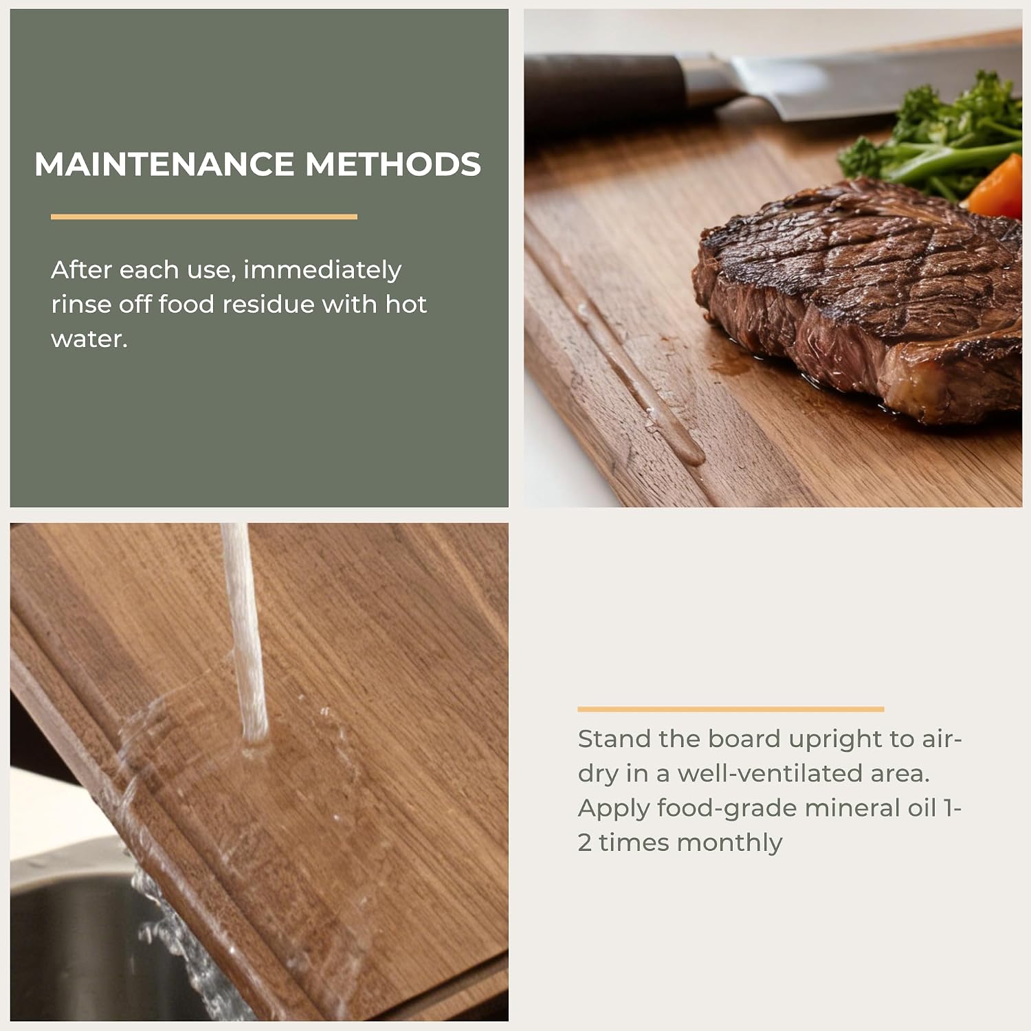 muso wood Walnut Wood Cutting Board 18"x12" - 1" Thick, Wooden Kitchen Chopping Board with U-Shaped Juice Groove & Handle, Heavy Duty Cutting Board for Vegetables, Meat, Fruits