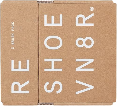 Miniatura 6 de Reshoevn8r Juego de cepillos de limpieza de zapatos, paquete de 3 cepillos, cerdas suaves, medianas, para todo uso y cepillo de cerdas duras,