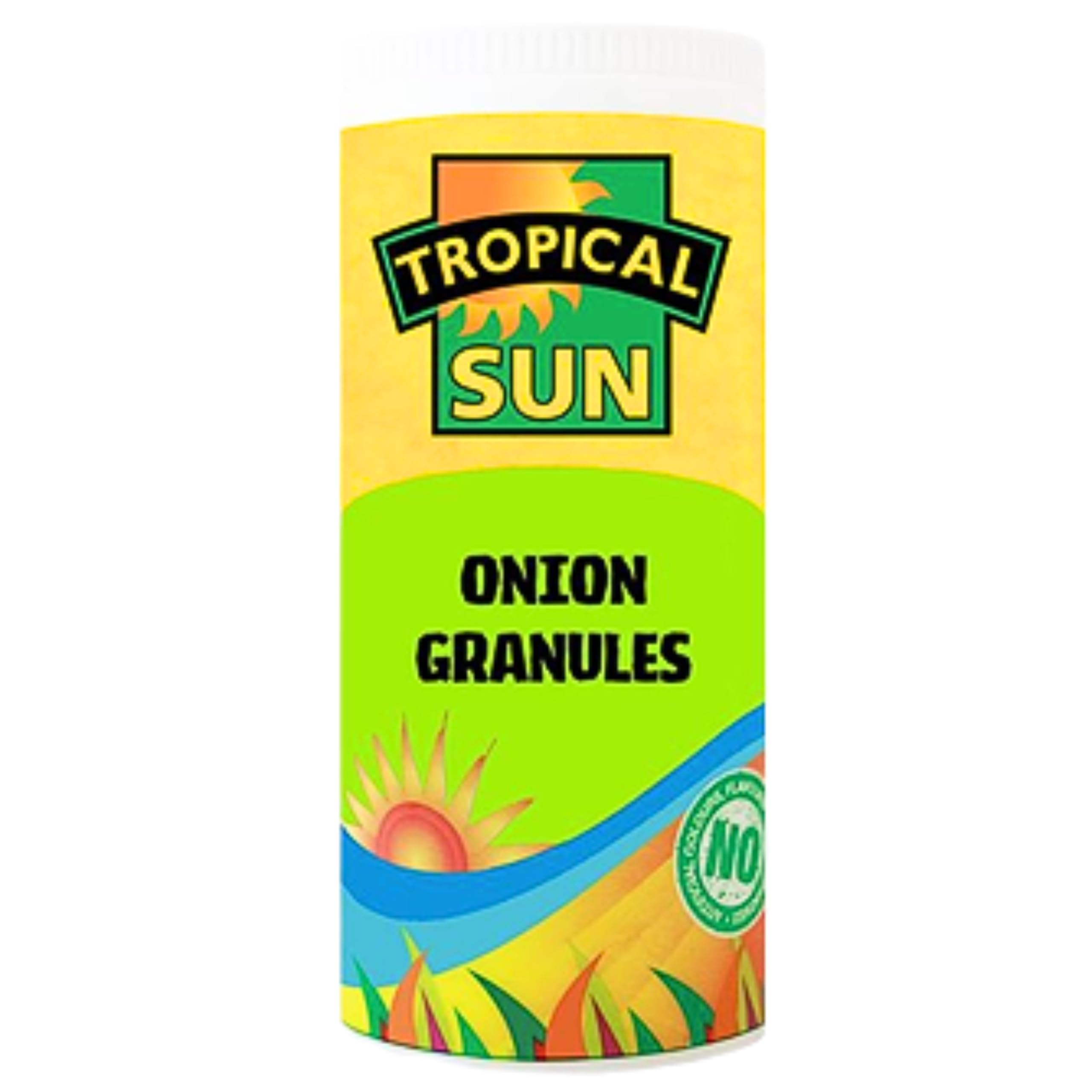 Tropical Sun Onion Granules – Dried Ground Onion Seasoning, Rich Flavour for Cooking & Marinades, No Additives – Easy Pantry Staple, 100g Pack