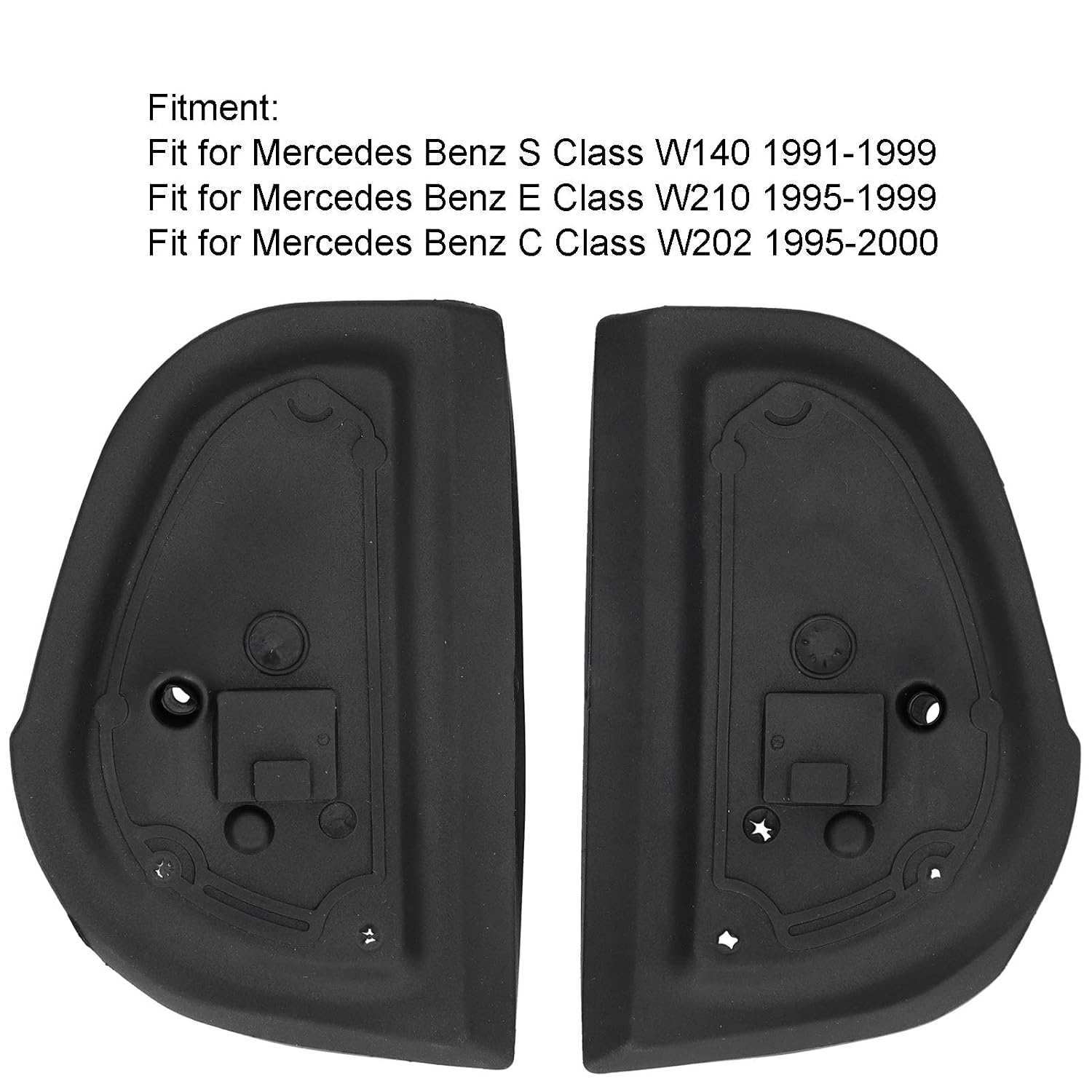 Exterior Mirror Rubber Gaskets Seals W140 W210 W202 - Durable Replacement Pair