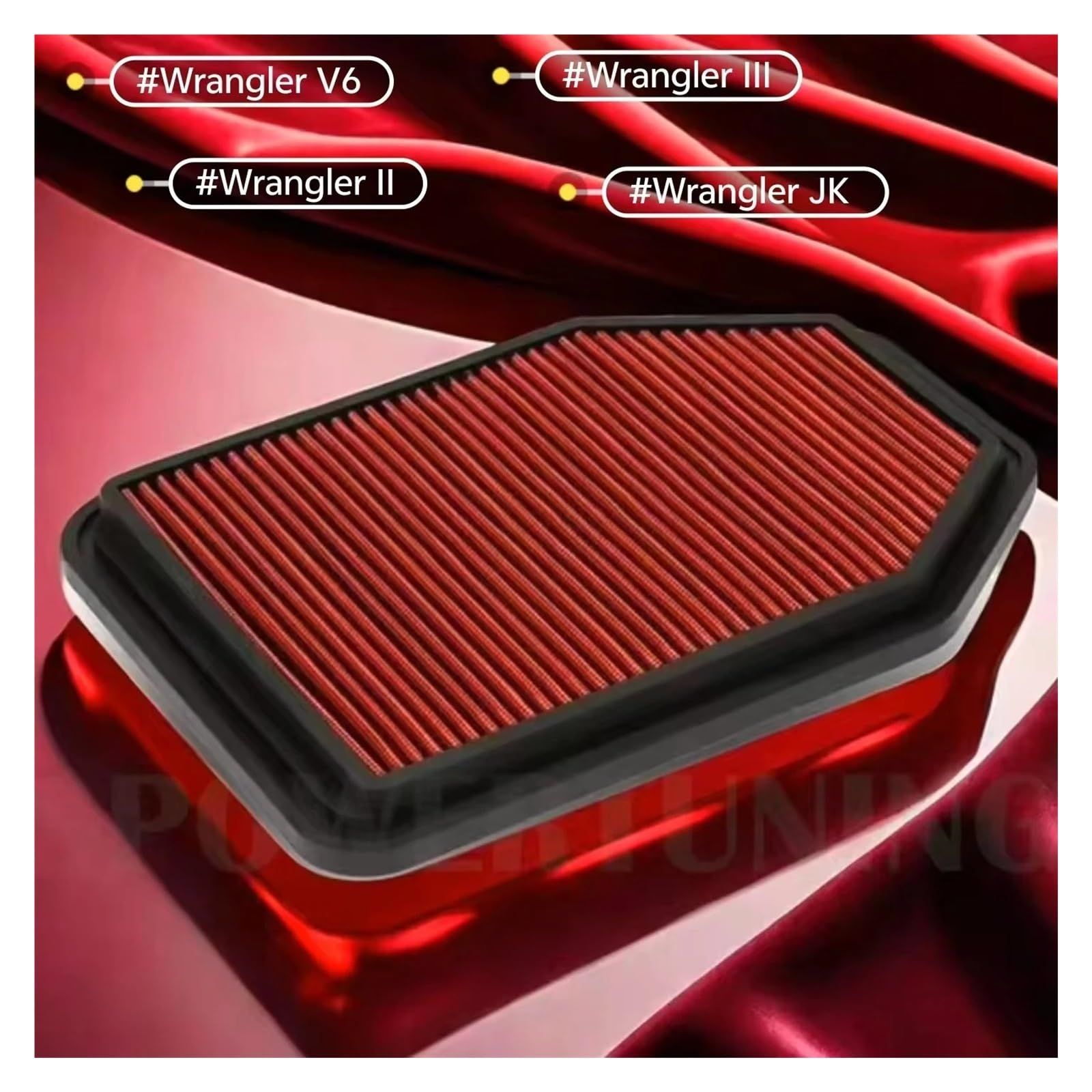 Filtro De Aire Lavable Compatible Con Jeep Wrangler