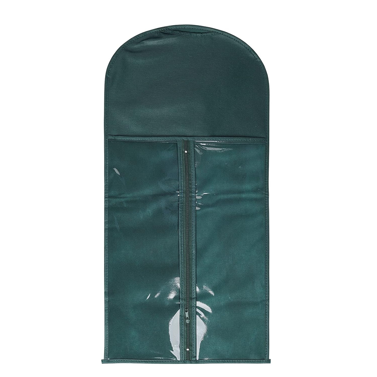 5pcs Wig Storage Bags with 5pcs Wooden Hangers Hair Extensions Carrier Holder Dustproof Case Pouch Beauty Hair Salon Organizer for Daily Use & Travel (Green Wig Bags+Black Hangers)