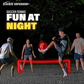 kickit サッカー Amazon | Kickit Inferno LEDサッカーテニスゲームセット ポータブル幅