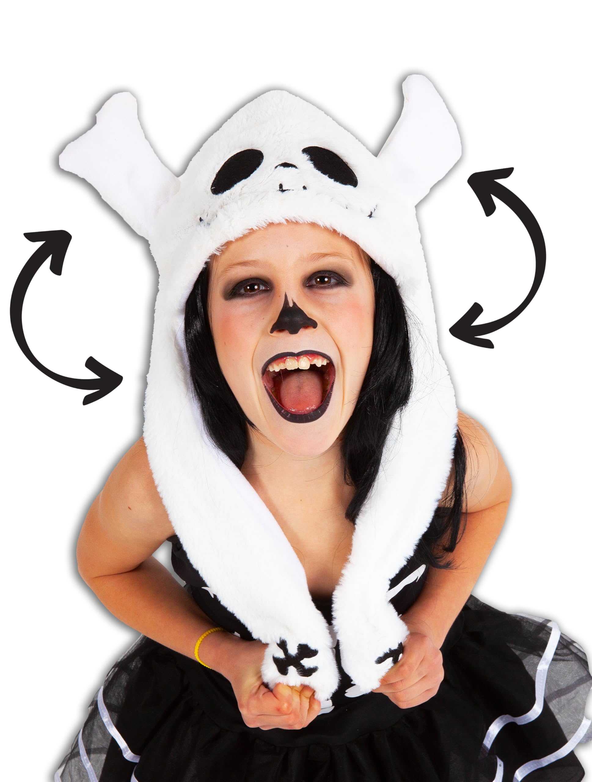Déguisement Squelette Lumineux Garçon – Combinaison Phosphorescente – Halloween – Taille S (3-4 Ans)