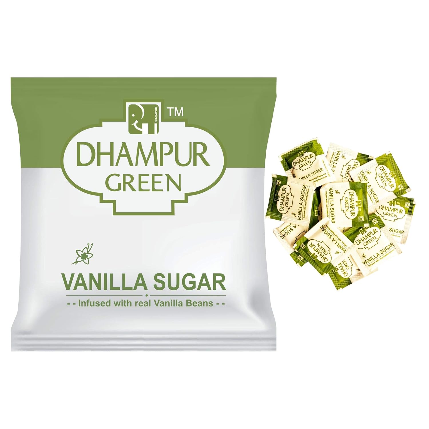 Dhampure Speciality Vanilla Sugar Sachets, 1Kg (5g x 200 Sachets