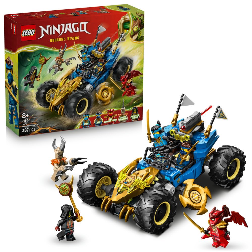 LEGO NINJAGO 2in1 Jay's Transforming Car Toy - Ninja Truck w/ 5