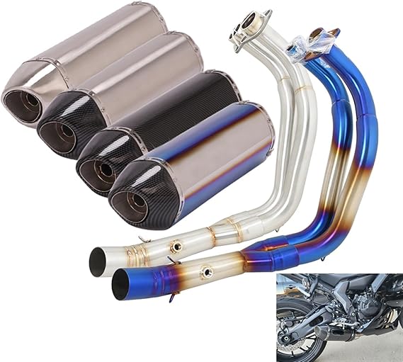Full Systems Motorcycle Exhaust Yoshimura R77 Escape Silencer For Yamaha R1 2021 2022 2023 Front Link Pipe Muffler DB Killer