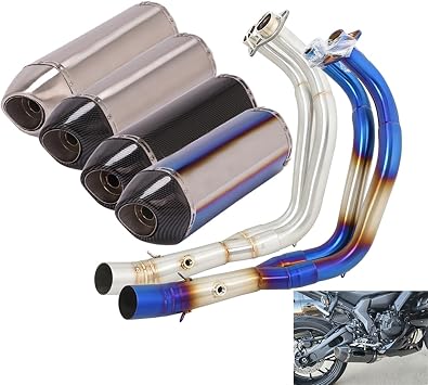 Full Systems Motorcycle Exhaust Yoshimura R77 Escape Silencer For Yamaha R1 2021 2022 2023 Front Link Pipe Muffler DB Killer