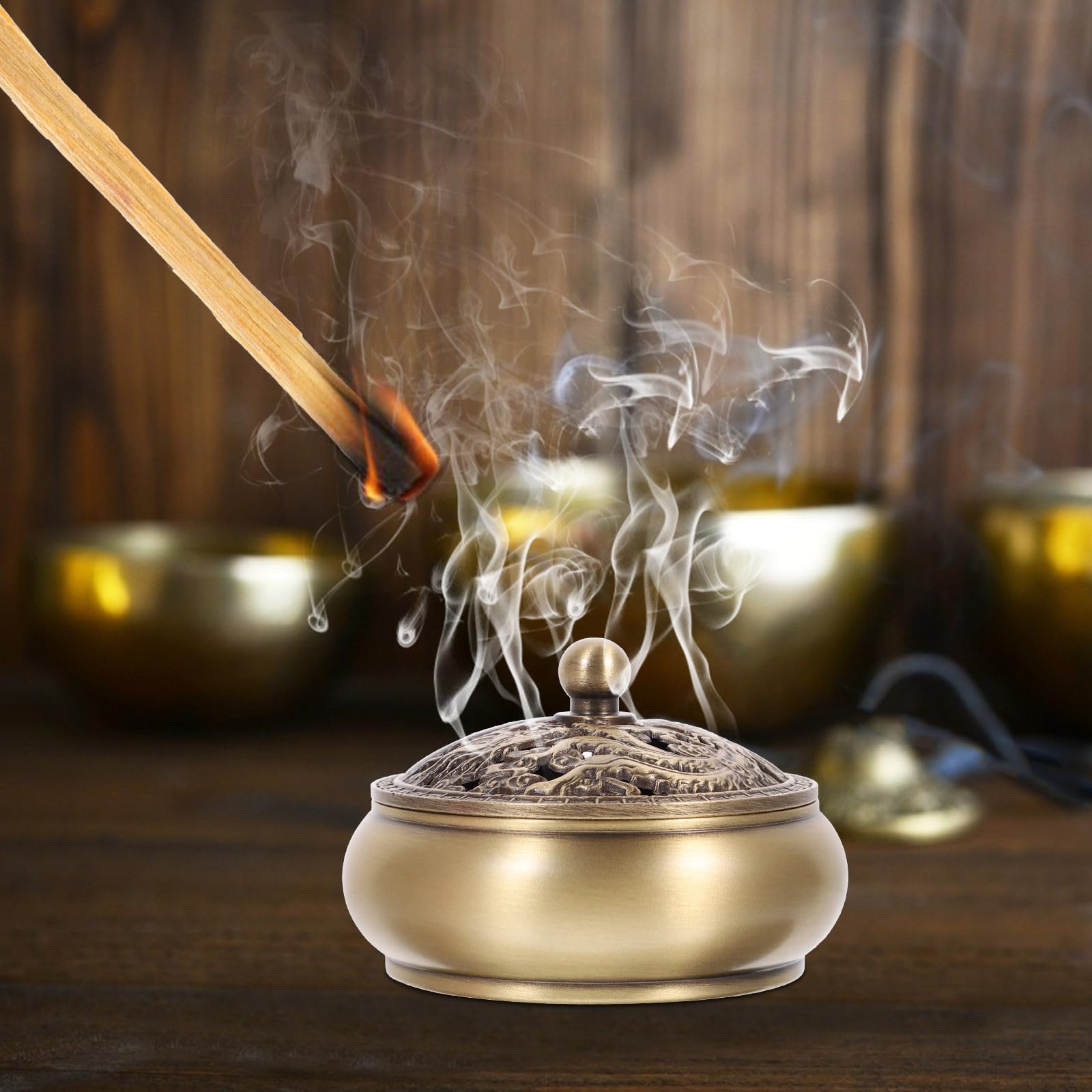 PRETYZOOM Bastoncini di Incenso al Sandalo Naturale 1 Sacchetto 250g Legno Profumato Aroma Rinfrescante per Meditazione e Uso Domestico