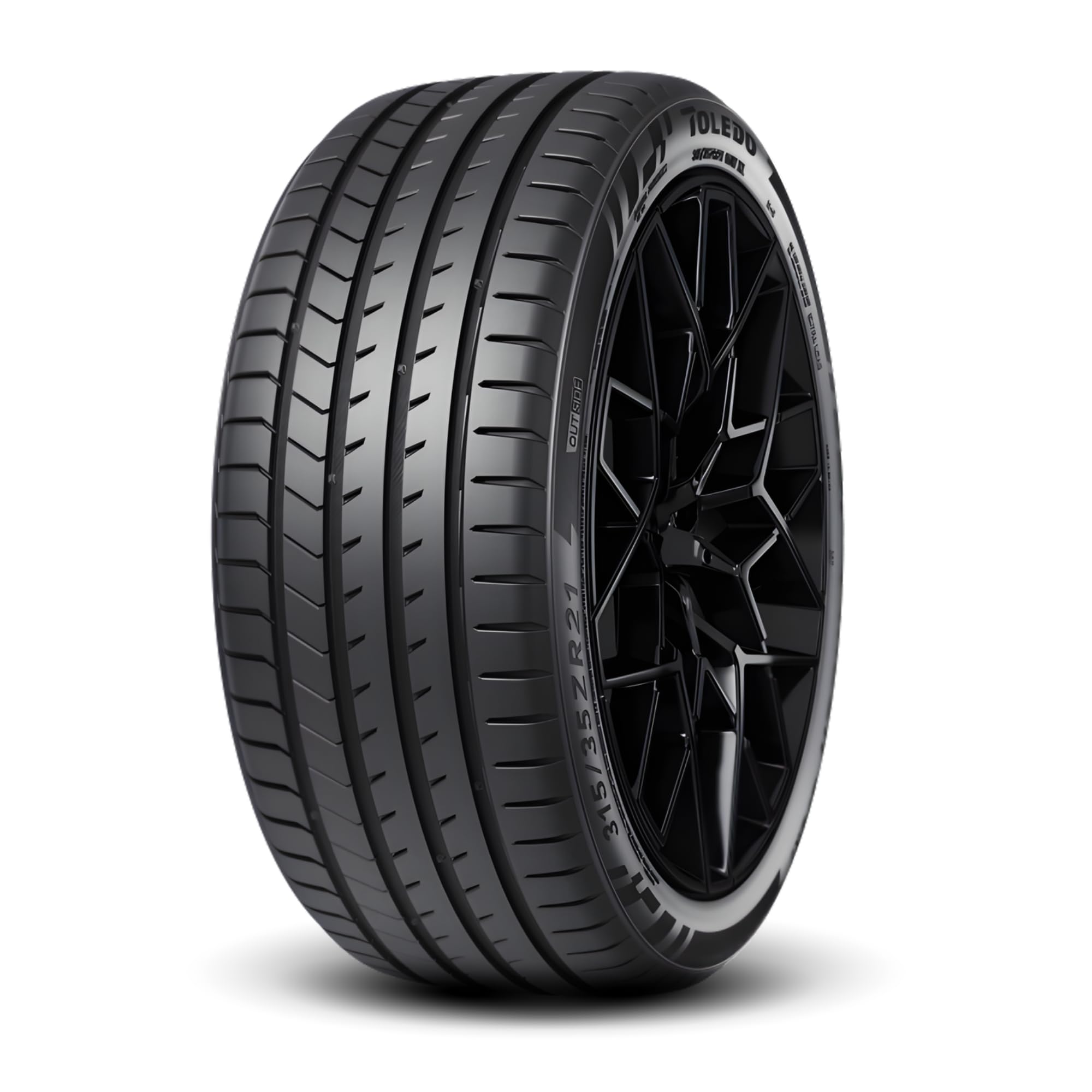 Tectonic 245/40ZR19XL Toledo Firoza Sport 98W | Ultra-High Performance (UHP) All-Season Tire | Premium ZR-Rated Sports & Sedan Radial Tire | 245/40ZR19 | 245 40 19 | 2454019 | (PACK of 4) TIRES ONLY - 4