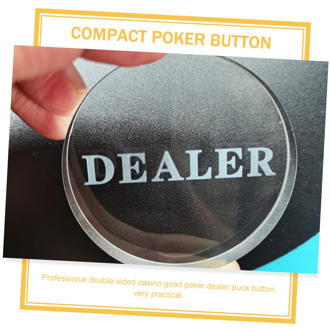 BESPORTBLE Wear Resistant Poker Dealer Button Dealer Button for Poker Accessory for Game Night