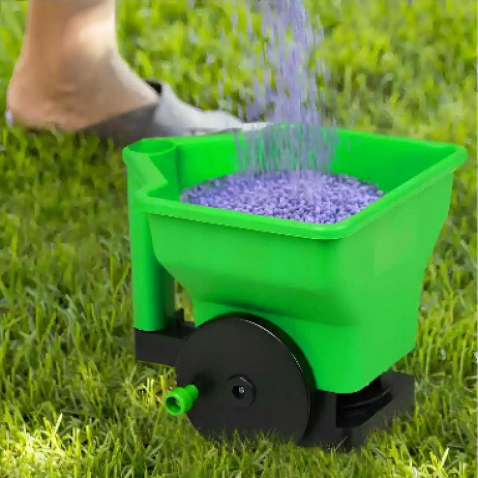 Spandiconcime Manuale, Attrezzo da Giardino Resistente con Impugnatura Ergonomica in PP per Un Facile Utilizzo Durante La Concimazione di Giardini, Pr, Verde