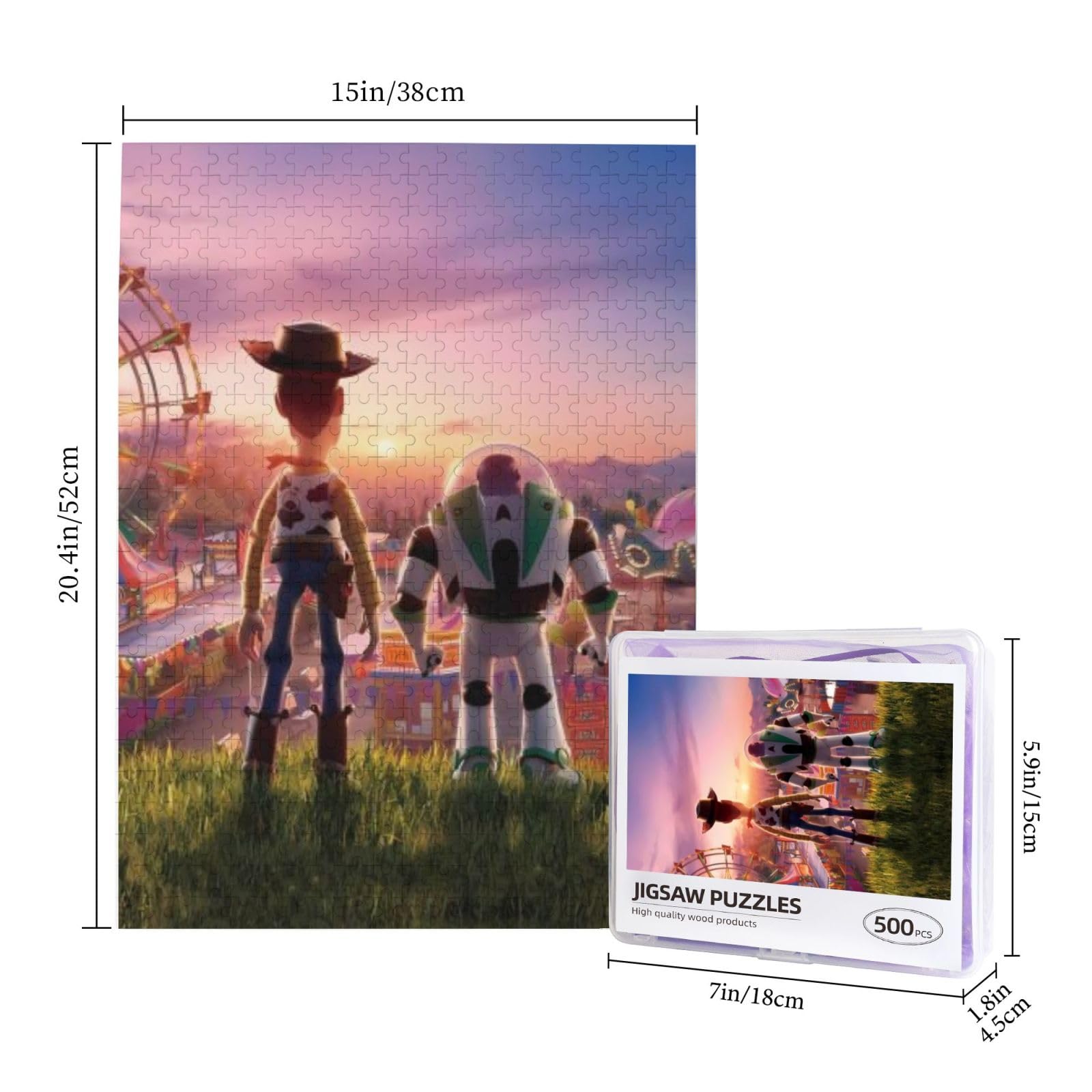 Amazon.co.jp: トイストーリー アニメ ジグソーパズル 木製 500