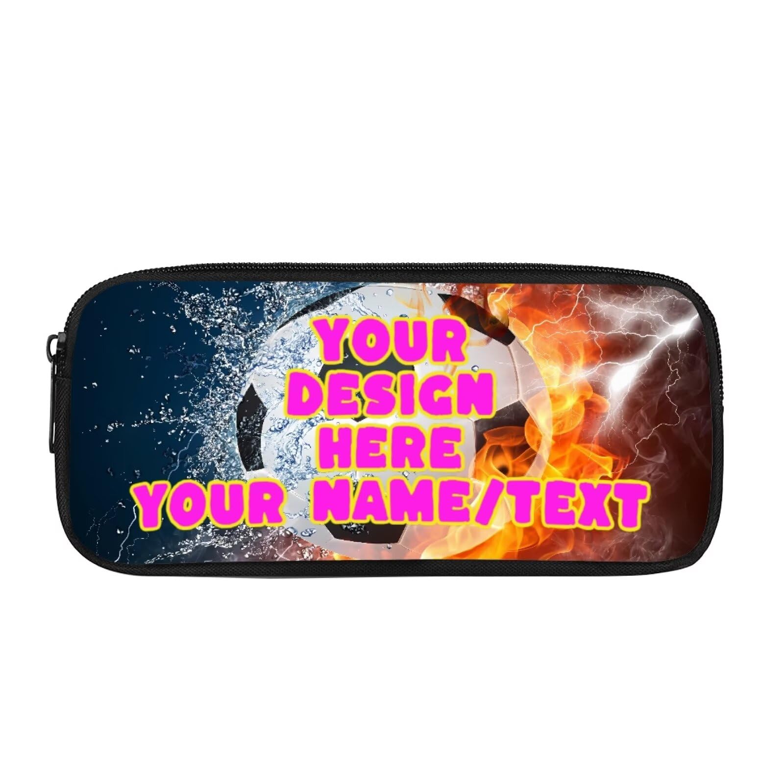 Biyejit Customized Pencil Case Kids Pen Bag Box Child Stationery Brush Organizer Toiletry Stationery Bag for Teen Boys Girls Back to School Gift